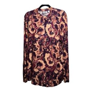 EUC LOGO LORI GOLDSTEIN x SMILEY WORLD‎ Long-Sleeved Smiley Retro Shirt - XL